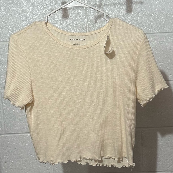 American Eagle Cream Top, Large - Picture 2 of 6